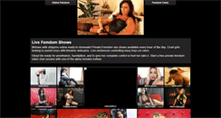 Desktop Screenshot of livefemdom.net